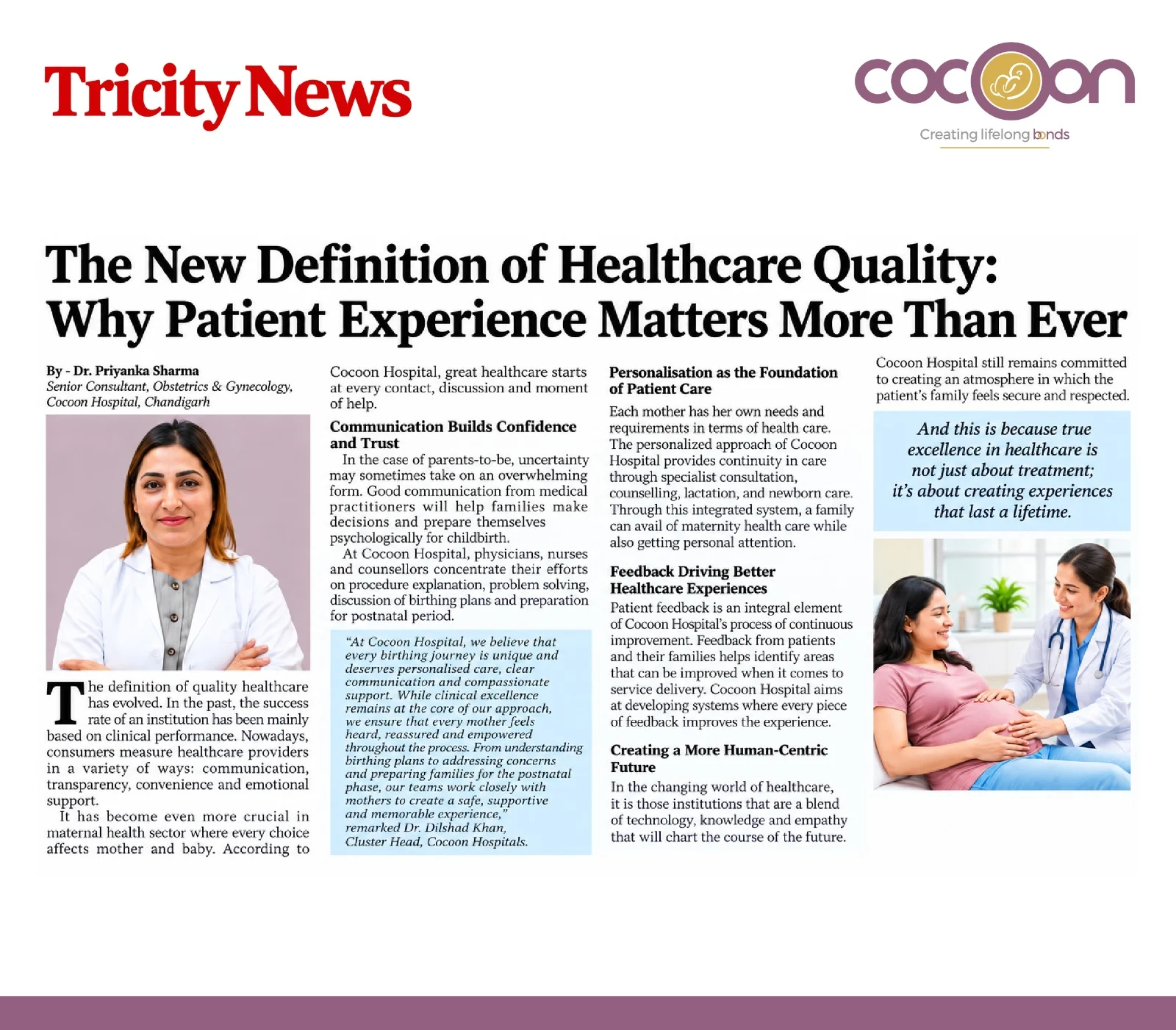 Cocoon Hospital Chandigarh Media and News Updates